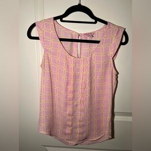 Light pink and yellow patterned Candie’s blouse
